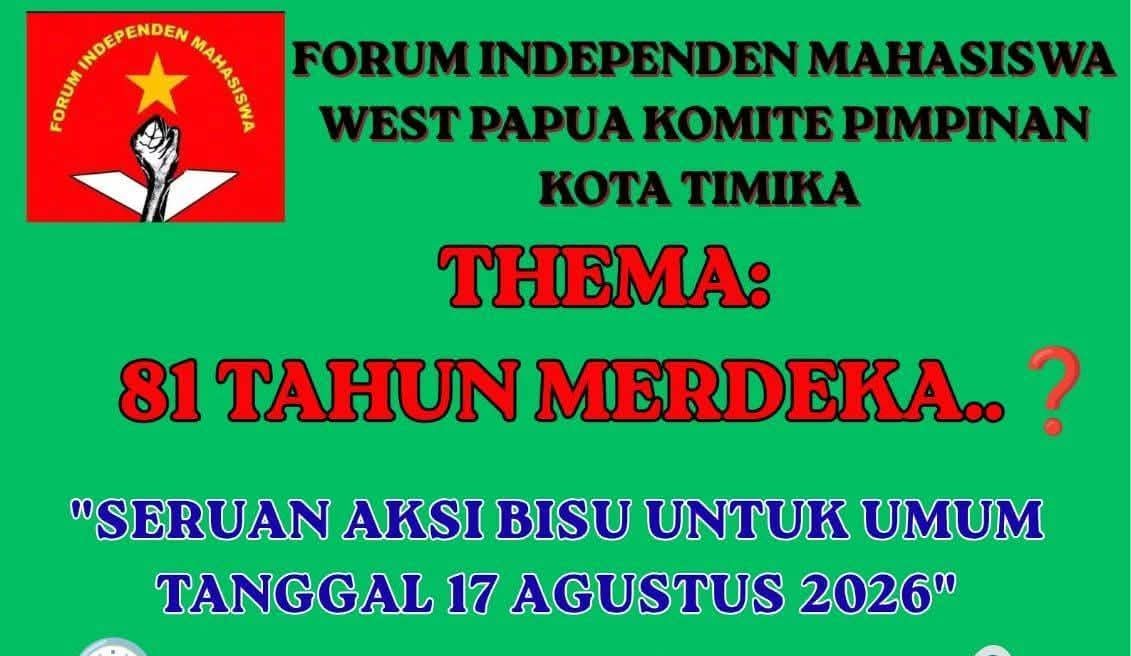 MASSA AKSI BISU FIM WP DI BUBARKAN DAN DI TANGKAP