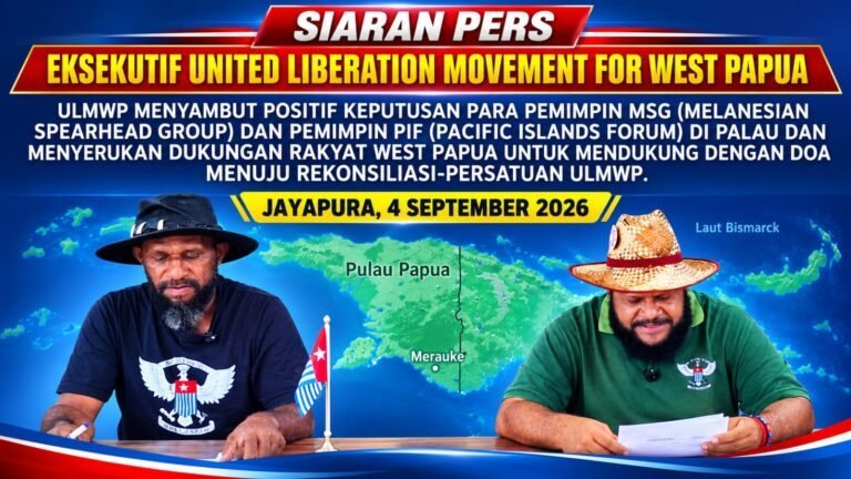 DUA KEPUTUSAN STRATEGIS WEST PAPUA DALAM KOMUNIKE MSG-PIF DI PALAU